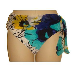 Be Creative blue floral bikini bottom